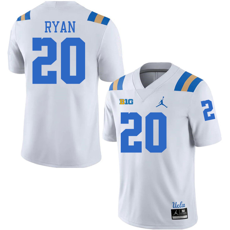 UCLA Bruins #20 Carsen Ryan Big 10 Conference College Football Jerseys Stitched Sale-White